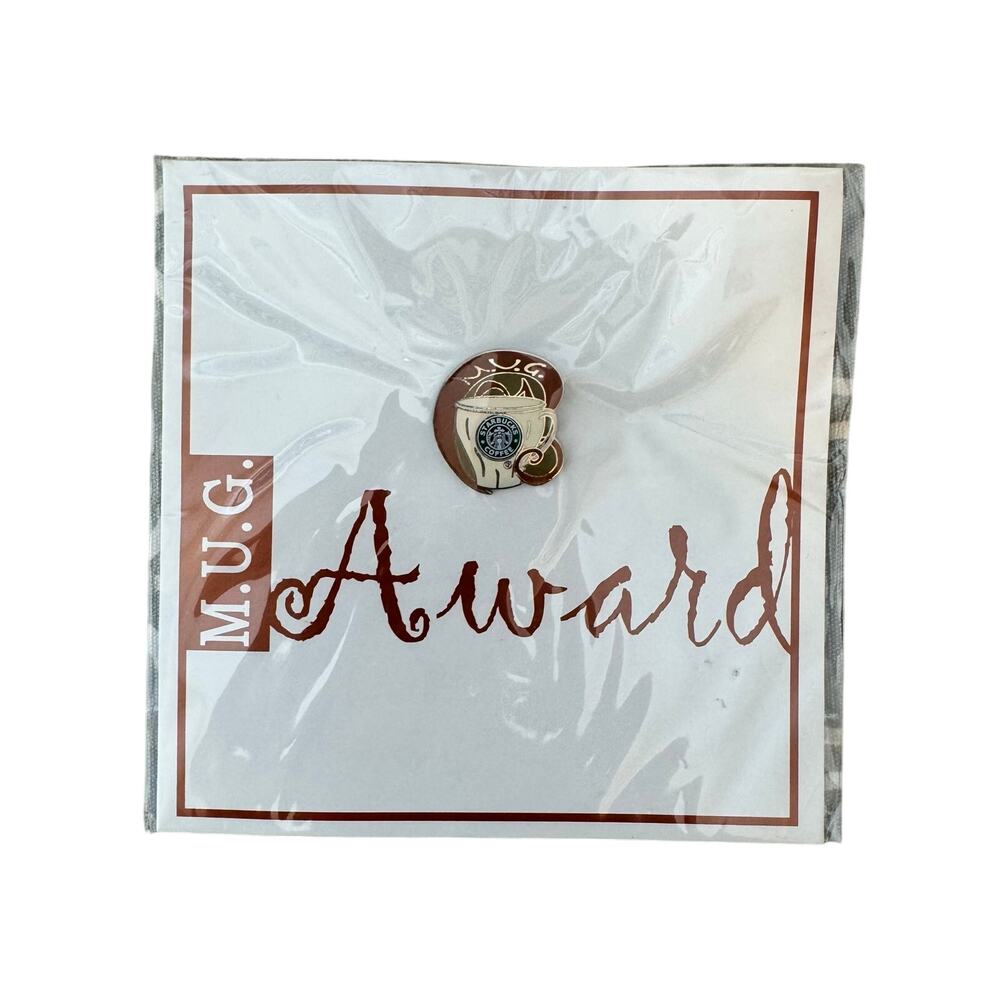 Starbucks Employee Apron Pin Award Mug Barista Coffee Brand New 2007